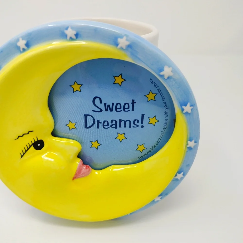 Sweet Dreams Crescent Moon Pencil Cup / Photo Frame